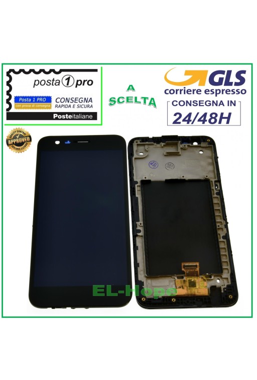 PANTALLA LCD + MARCO PARA LG K10 2017 M250 M250N PANTALLA TÁCTIL CRISTAL NEGRO
