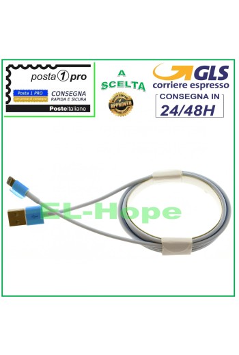 Cable de datos de carga para iPhone 5, 5C, 5S, 6, 6S, 7 y 8