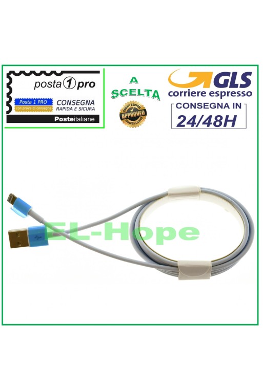 Cable de datos de carga para iPhone 5, 5C, 5S, 6, 6S, 7 y 8