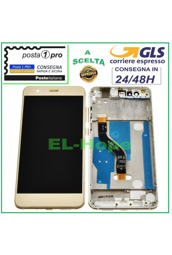 MARCO DE PANTALLA LCD PARA HUAWEI P10 LITE WAS-LX1 LX1A PANTALLA TÁCTIL DORADA