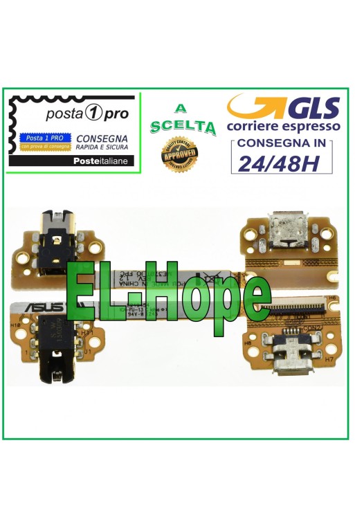 CONECTOR DE CARGA FLEXIBLE PLANO ASUS GOOGLE NEXUS 7 ME370 2012 CARGA CON TOMA DE AURICULARES