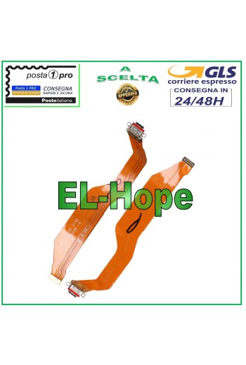 Cable flexible plano para conector de carga para OPPO Reno 7, módulo de base de carga tipo C