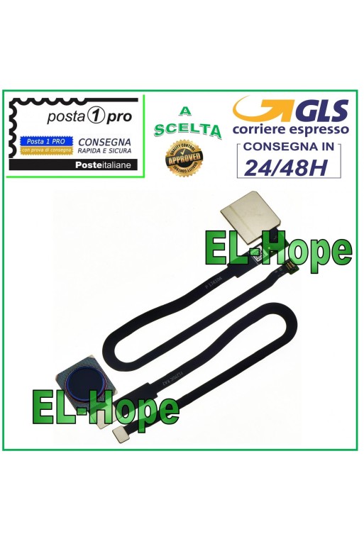 TECLA PLANA CON SENSOR DE HUELLAS HUAWEI MATE 10 PRO BLA-L09 AZUL