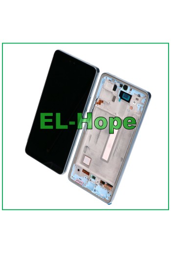PANTALLA LCD OLED PARA SAMSUNG GALAXY A53 5G 2022 SM A536 A536B MARCO TÁCTIL AZUL