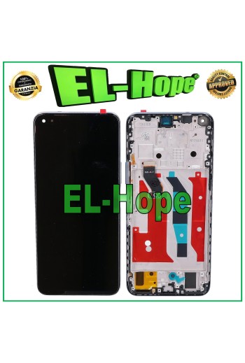 MARCO DE PANTALLA LCD PARA HUAWEI HONOR 50 LITE NTN-LX1 L22 PANTALLA TÁCTIL CRISTAL PLATEADO