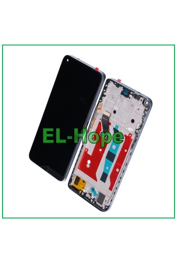 MARCO DE PANTALLA LCD PARA HUAWEI HONOR 50 LITE NTN-LX1 L22 PANTALLA TÁCTIL CRISTAL PLATEADO