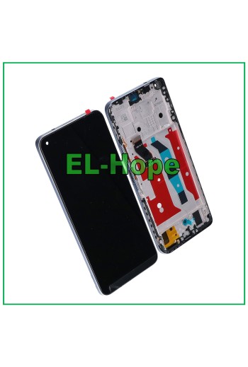 MARCO DE PANTALLA LCD PARA HUAWEI HONOR 50 LITE NTN-LX1 L22 PANTALLA TÁCTIL CRISTAL PLATEADO