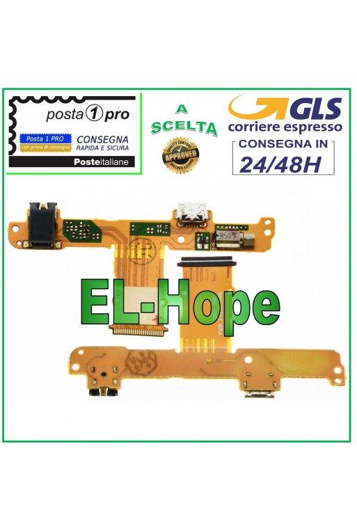 CONECTOR DE CARGA PLANO CON VIBRACIÓN PARA AURICULARES HUAWEI MEDIAPAD S10-231U 231W