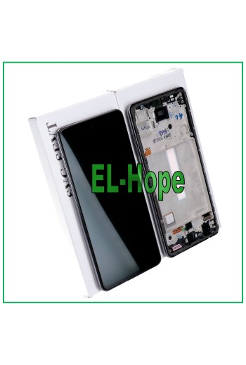 PANTALLA LCD TÁCTIL 100% ORIGINAL SAMSUNG GALAXY A52 SM A525F A526B MARCO NEGRO