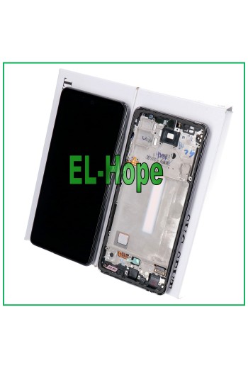 PANTALLA LCD TÁCTIL 100% ORIGINAL SAMSUNG GALAXY A52 SM A525F A526B MARCO NEGRO