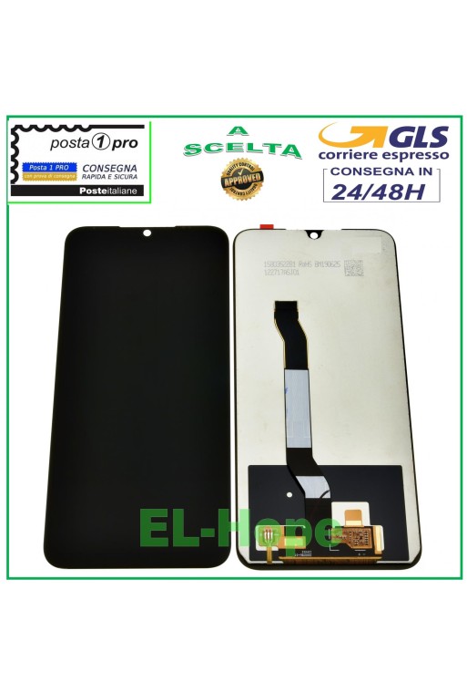 PANTALLA LCD PARA XIAOMI REDMI NOTE 8 PANTALLA TÁCTIL MONTADA VIDRIO NEGRO