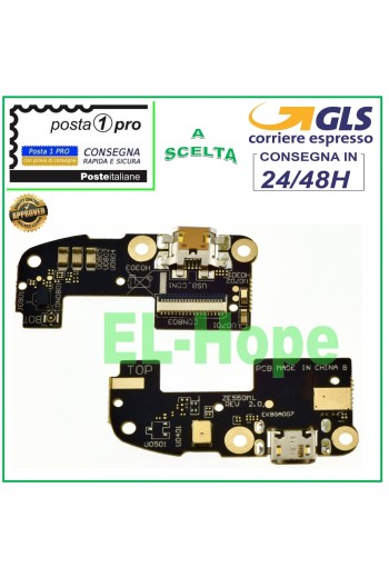 CONECTOR DE CARGA ASUS ZENFONE 2 ZE550ML ZE551ML MICRÓFONO BASE DE CARGA PLANA