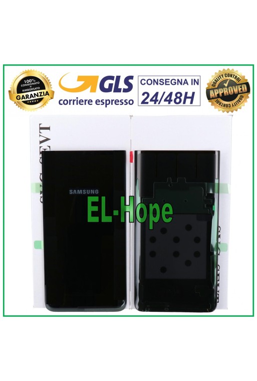 TAPA DE BATERÍA ORIGINAL SAMSUNG GALAXY A80 SM-A805 TAPA TRASERA NEGRA