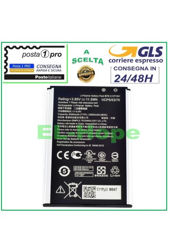 BATERÍA C11P1501 PARA ASUS ZENFONE 2 ZD551KL ZE550KL ZE601KL Z00LD Z011D