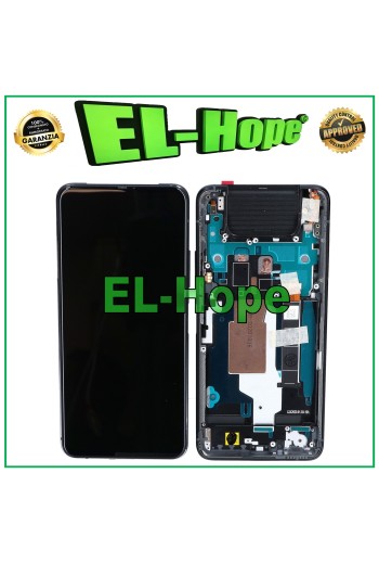 PANTALLA LCD OLED CON MARCO PARA ASUS ZENFONE 7 ZS670KS / PRO ZS671KS CRISTAL NEGRO TÁCTIL