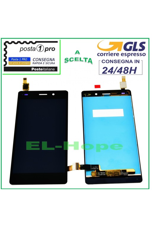 PANTALLA LCD PARA HUAWEI P8 Lite ALE-L21 MONITOR DE PANTALLA TÁCTIL CRISTAL NEGRO