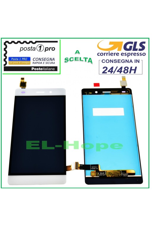 PANTALLA LCD PARA HUAWEI P8 Lite ALE-L21 MONITOR DE PANTALLA TÁCTIL CRISTAL BLANCO