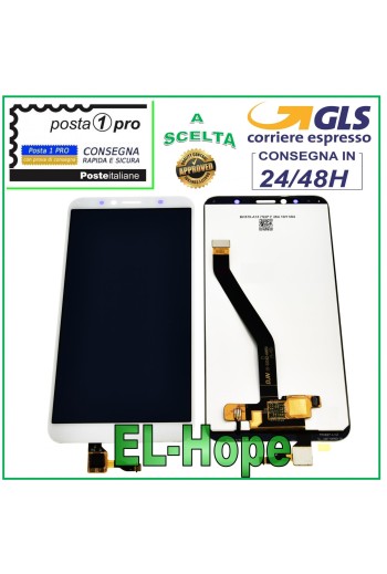 PANTALLA LCD PARA HUAWEI Y6 2018 ATU-L11 L21 PANTALLA TÁCTIL CRISTAL BLANCO