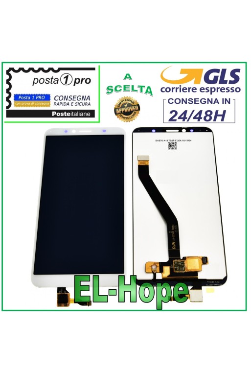 PANTALLA LCD PARA HUAWEI Y6 2018 ATU-L11 L21 PANTALLA TÁCTIL CRISTAL BLANCO