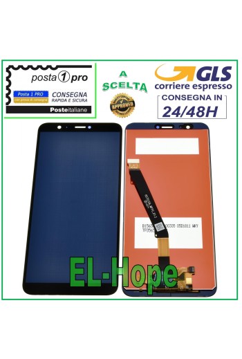 PANTALLA LCD PARA HUAWEI P SMART FIG-LX1 LX2 LX3 ENJOY 7S PANTALLA TÁCTIL CRISTAL NEGRO