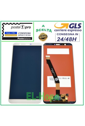 PANTALLA LCD PARA HUAWEI P SMART FIG-LX1 LX2 LX3 ENJOY 7S PANTALLA TÁCTIL BLANCA