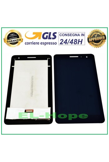 PANTALLA LCD PARA HUAWEI MediaPad T1 T1-701U PANTALLA TÁCTIL DE VIDRIO NEGRA