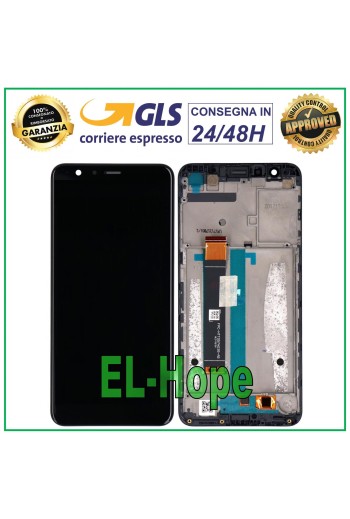 Marco de pantalla LCD para ASUS ZENFONE MAX PLUS X018DC X018D ZB570 TL táctil negro