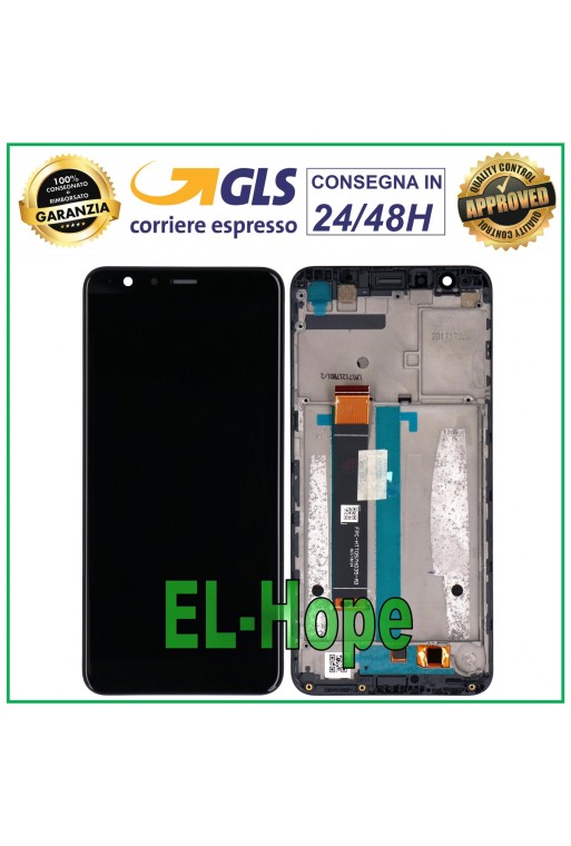 Marco de pantalla LCD para ASUS ZENFONE MAX PLUS X018DC X018D ZB570 TL táctil negro