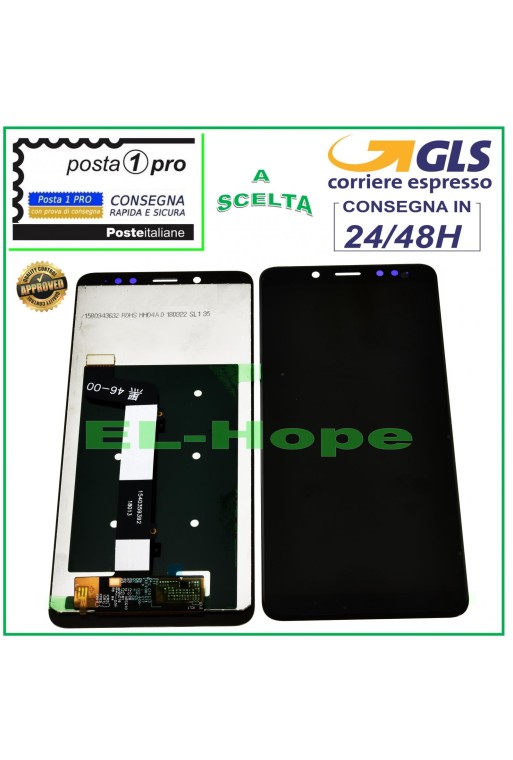 PANTALLA LCD PARA XIAOMI REDMI NOTE 5 /5 PRO PANTALLA TÁCTIL PANTALLA DE CRISTAL NEGRO