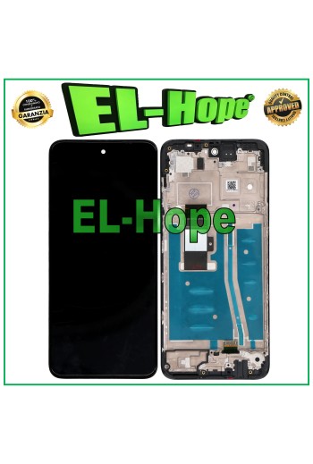 MARCO DE PANTALLA LCD PARA MOTOROLA MOTO G53 XT2335 XT2335-2 PANTALLA TÁCTIL CRISTAL NEGRO