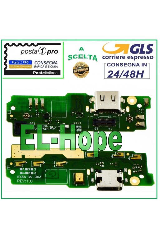 SONY XPERIA XA1 ULTRA G3221 CONECTOR DE CARGA BASE DE MICRÓFONO PCB TIPO C CARGA