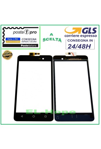 PANTALLA TÁCTIL CRISTAL WIKO LENNY 2 II DIGITALIZADOR CRISTAL NEGRO 5.0