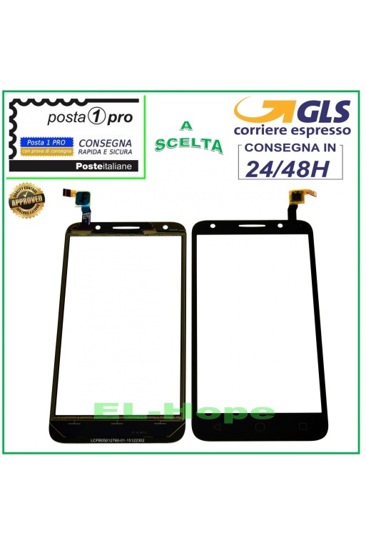 PANTALLA TÁCTIL DE VIDRIO ALCATEL Pixi 4 5.0 5045 5045X DIGITALIZADOR VIDRIO NEGRO