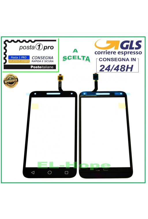 PANTALLA TÁCTIL CRISTAL ALCATEL ONE TOUCH U5 3G OT-4047D 4047X DIGITALIZADOR NEGRO