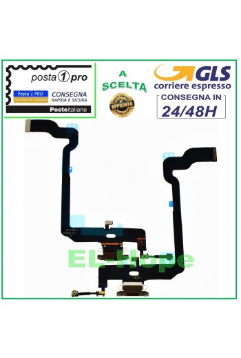 Conector de carga para iPhone XS de Apple A1920 2097-98 2100 Base de carga con micrófono dorada