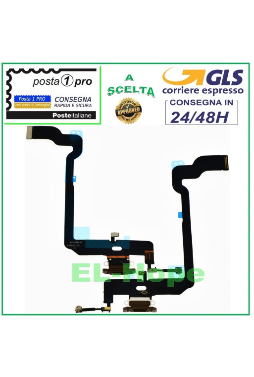 Conector de carga para iPhone XS de Apple A1920 2097-98 2100 Base de carga con micrófono dorada