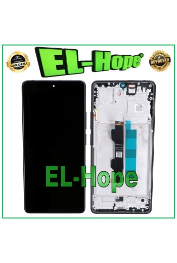 PANTALLA LCD TÁCTIL OLED PARA XIAOMI REDMI NOTE 13 PRO 4G 23117RA68G MARCO NEGRO