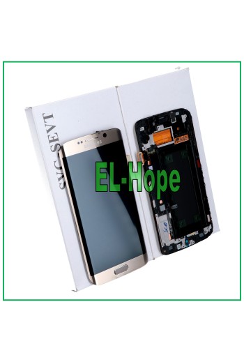 PANTALLA LCD ORIGINAL SAMSUNG GALAXY S6 EDGE SM-G925F PANTALLA TÁCTIL DORADA DORADA