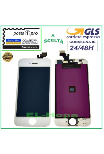 PANTALLA TÁCTIL LCD RETINA PARA APPLE IPHONE 5 PANTALLA BLANCA + MARCO