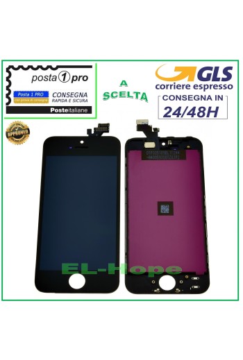 PANTALLA TÁCTIL LCD RETINA PARA APPLE IPHONE 5 PANTALLA NEGRA + MARCO