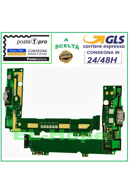 CONECTOR FLEX PLANO CARGA MICRO USB NOKIA LUMIA 535 + MICROFONO DOCK CARGA