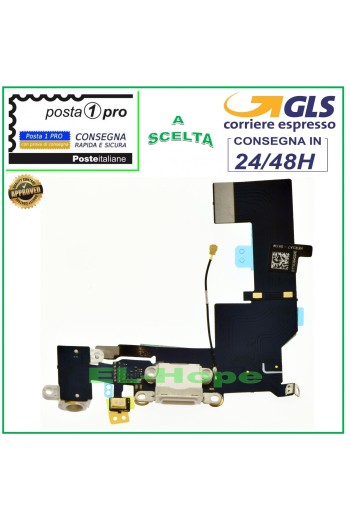 CONECTOR DE CARGA PARA IPHONE SE APPLE, TOMA DE MICRÓFONO PLANA, BASE DE AUDIO, CARGA, BLANCO