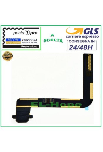 Conector de carga plano negro para Apple iPad 5 Air A1474 A1475 A1476