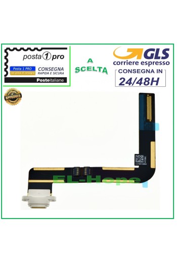 Conector de carga para Apple iPad 5 Air A1474 A1475 A1476 Base de carga plana blanca