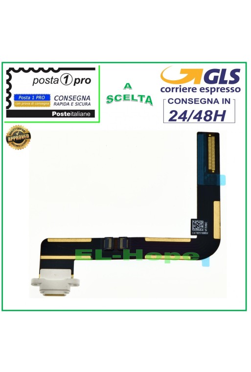 Conector de carga para Apple iPad 5 Air A1474 A1475 A1476 Base de carga plana blanca