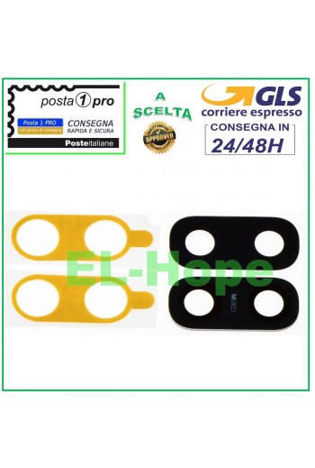 VIDRIO DE LENTE DE CÁMARA TRASERA SAMSUNG A10 A20 A20E A30 A40 ADHESIVO DE DOBLE CARA