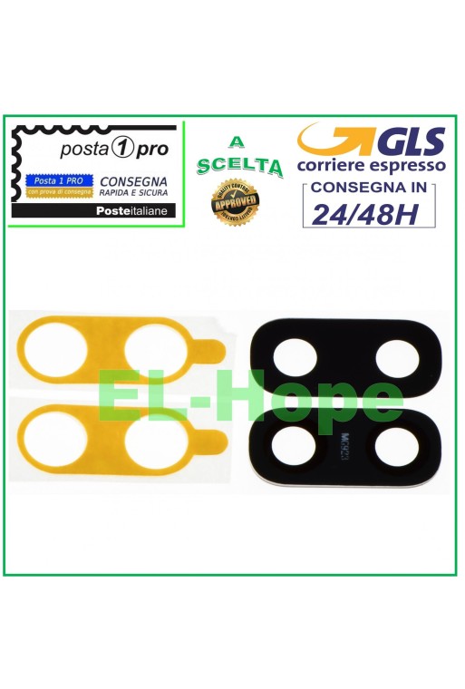 VIDRIO DE LENTE DE CÁMARA TRASERA SAMSUNG A10 A20 A20E A30 A40 ADHESIVO DE DOBLE CARA