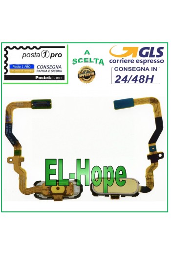 BOTÓN DE INICIO CENTRAL SENSOR DE HUELLA DACTILAR SAMSUNG GALAXY S7 SM-G930F DORADO