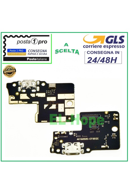 CONECTOR DE CARGA XIAOMI REDMI S2 M1803E6G BASE PARA MICRÓFONO CARGA MICRO USB