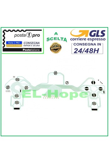 CIRCUITO FLEXIBLE PLANO TECLADO INTERNO PARA MANDO SONY JOYPAD PLAYSTATION 4 PS4